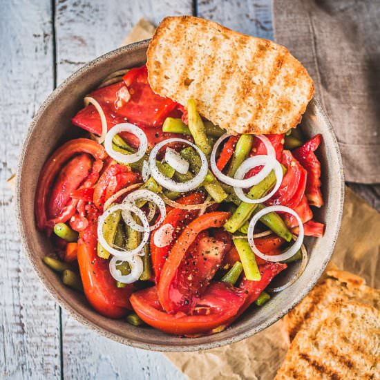 Italian Green Beans Tomato Salad