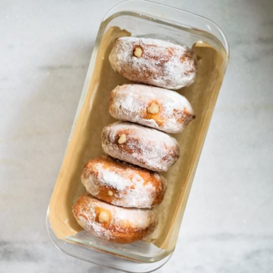Coconut Ginger Custard Doughnuts