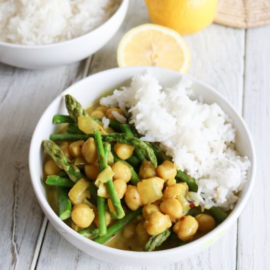 Lemon Chickpea Coconut Curry
