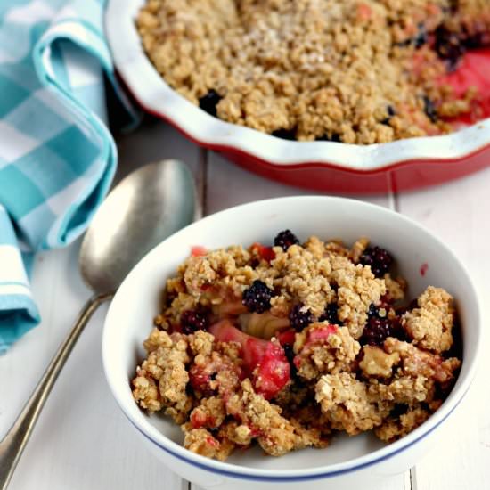 Apple & Blackberry Crumble