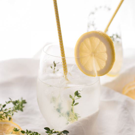 Lemon Thyme Gin Spritz Refresh