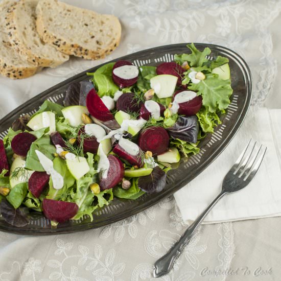 Beet Salad with Feta Dressing