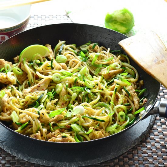 Peanut Hoisin Zoodle Chicken