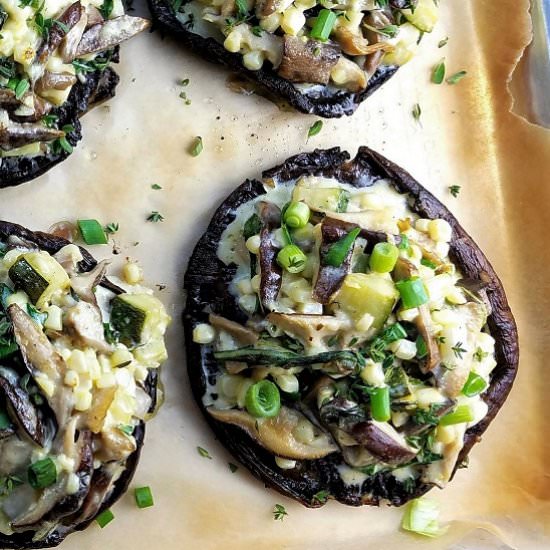 Mushroom Stuffed Portobellos