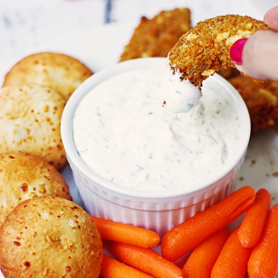 Skinny Ranch Dip + Salsa Ranch Dip