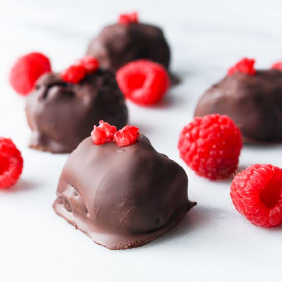 Chocolate Raspberry Cake Bites
