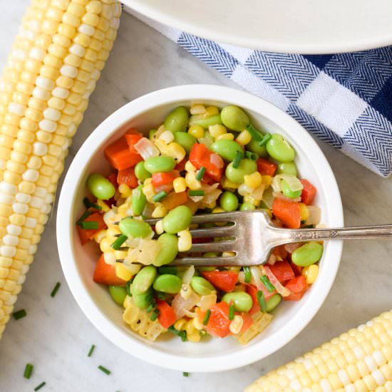 Edamame Succotash