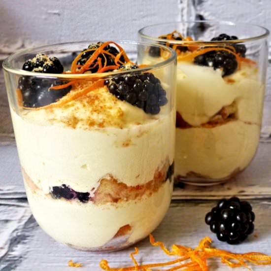 Blackberry and Grapefruit Tiramisu