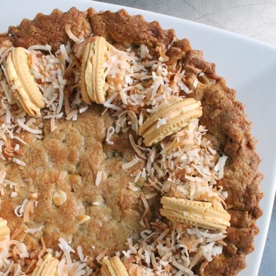 White Chocolate Chip Cookie Cake