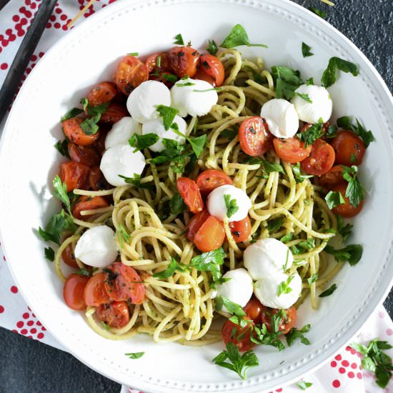 Roasted Tomato Summer Spaghetti