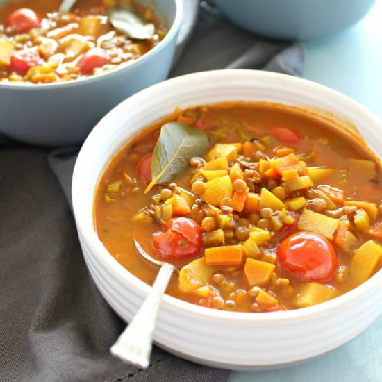Indian Vegetable Lentil Soup