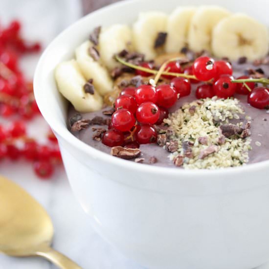 Tofu Acai Red Currant Bowls