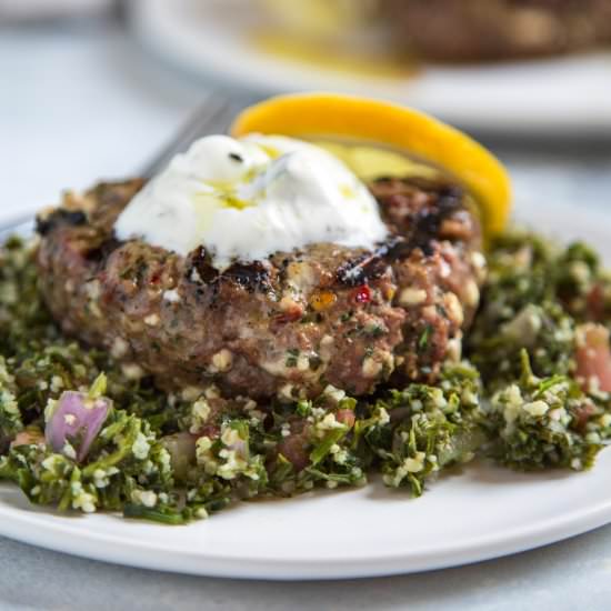 Mediterranean Feta Lamb Burgers
