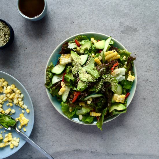 Summer Corn, Pepper, and Avocado Salad