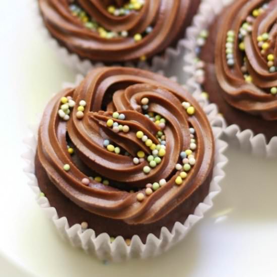 Classic GF/V/AF Chocolate Cupcakes