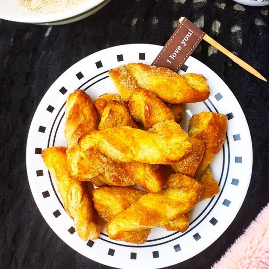 2 Ingredients Cinnamon Sugar Twists