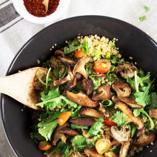Quinoa & Shiitake Mushroom Salad