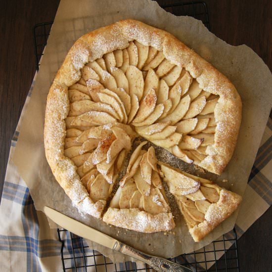 Coconut Apple Galette