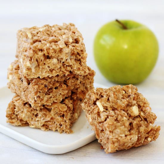 Cinnamon Apple Cereal Treats