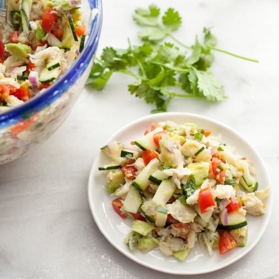Easy Crab and Avocado Salad