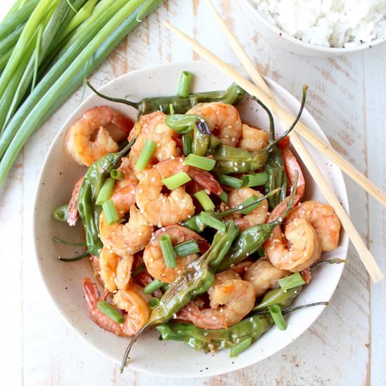 Shrimp & Shishito Stir Fry
