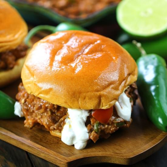Cheesy Taco Sloppy Joes