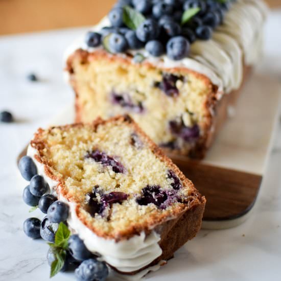 Blueberry White Chocolate Cake