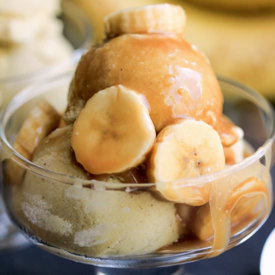 Healthy Bananas Foster Ice Cream