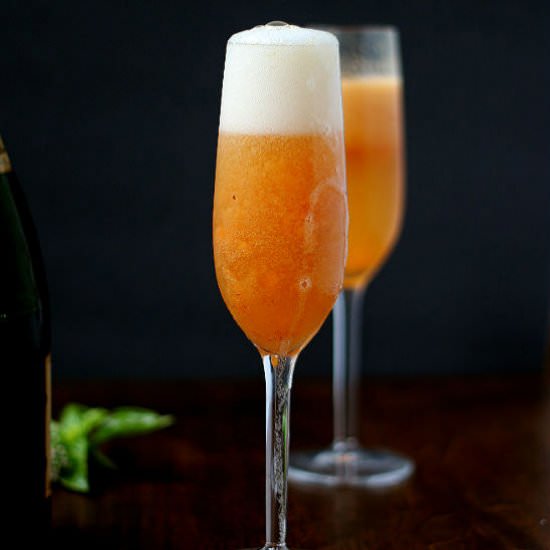 Fresh Peach Bellini
