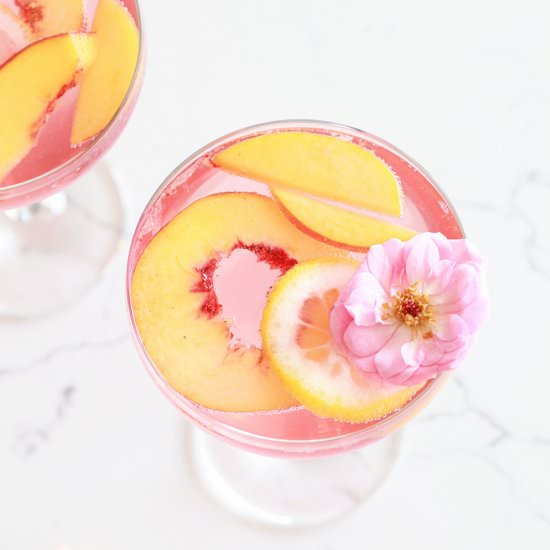 Summer Peach Rosé Sangria