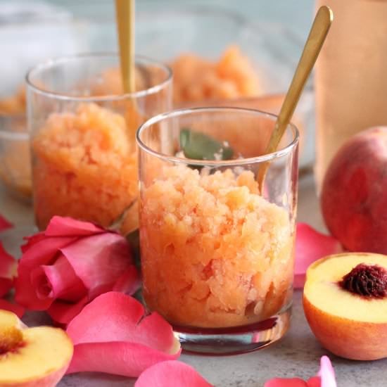 Peach Rosé Granita
