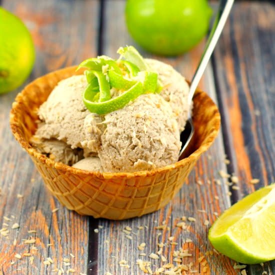 Vegan Coconut Lime Nice Cream