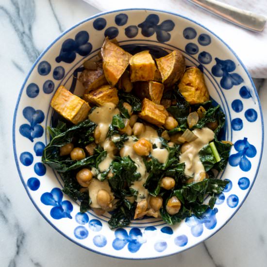 Smoky Kale and Chickpeas