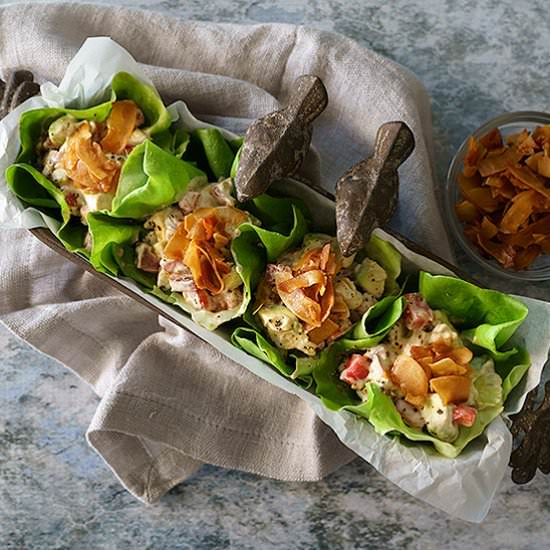 Vegan BLTA Lettuce Cups
