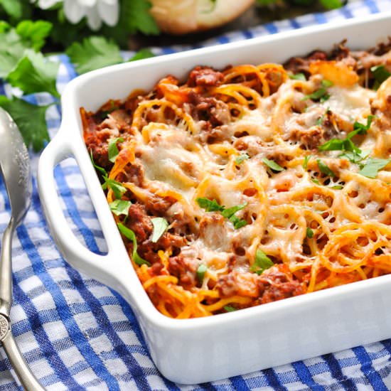 5-Ingredient Amish Baked Spaghetti