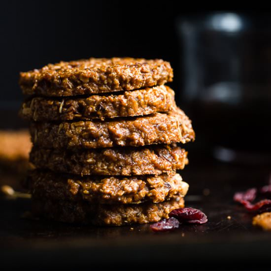 Cranberry Oatmeal Breakfast Cookies