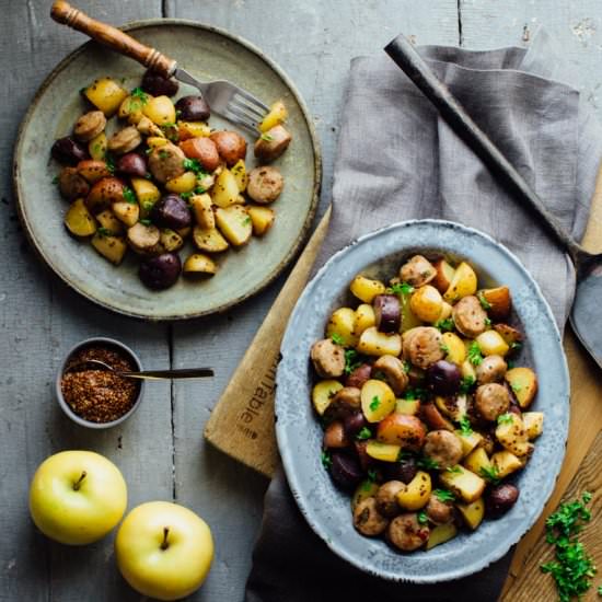 Potatoes with Apples and Sausage