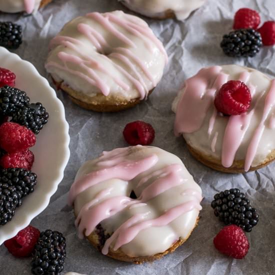 Mixed Berry Vanilla Donuts