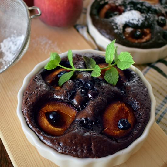 blueberry brownie
