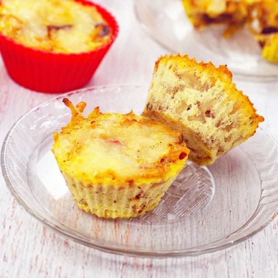 Hash Brown Sausage Muffins