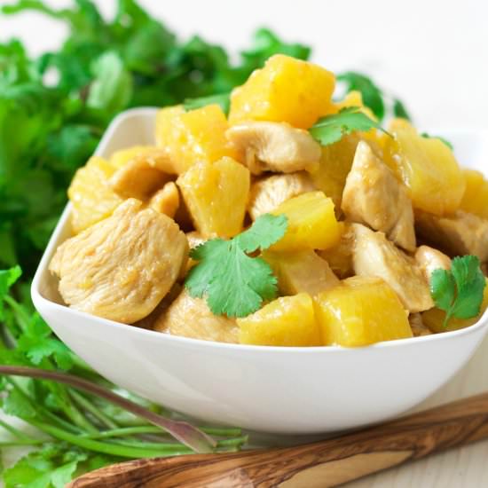 One Pan Pineapple Ginger Chicken