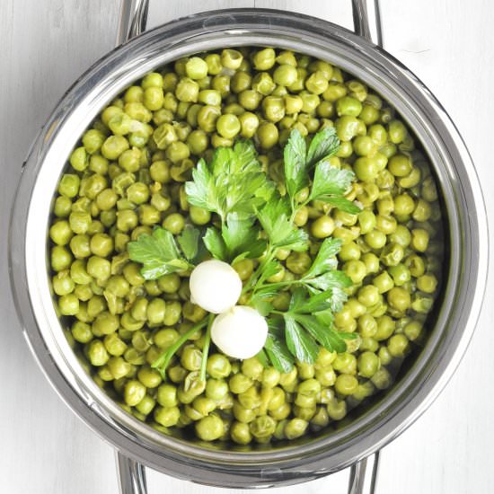 Super Fast Peas with Parsley