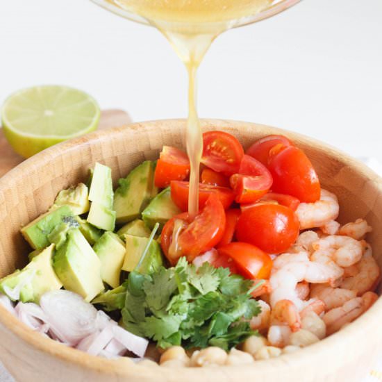 Sweet Shrimp and Chickpea Salad