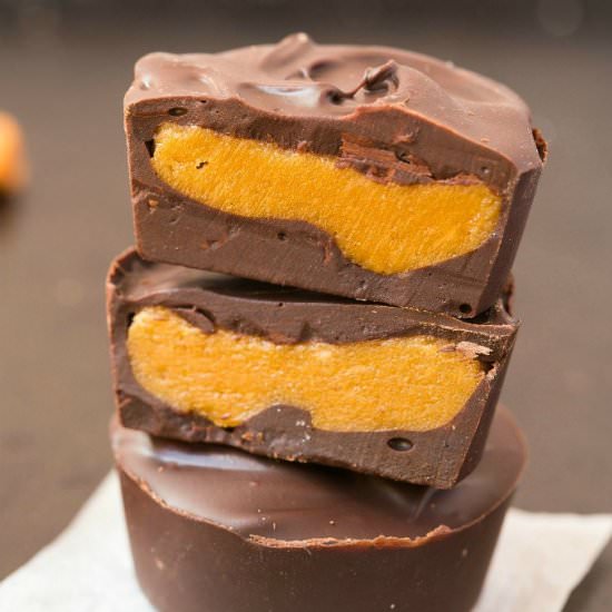 Healthy Pumpkin Peanut Butter Cups