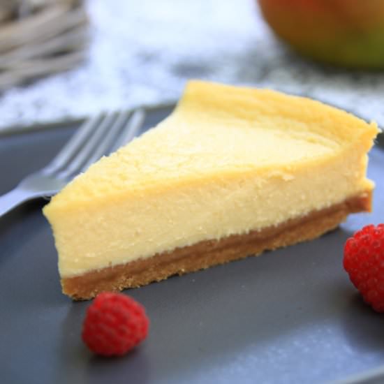 Mango White Chocolate Cheesecake