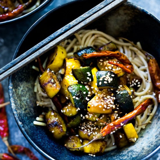 Kung Pao Zucchini Noodles