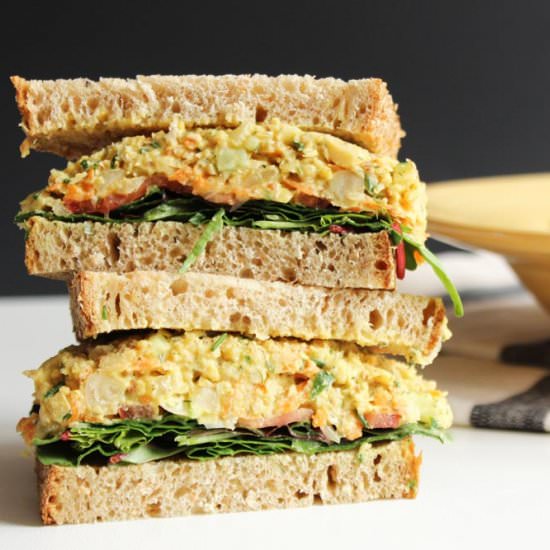 Vegan Mashed Chickpea Salad