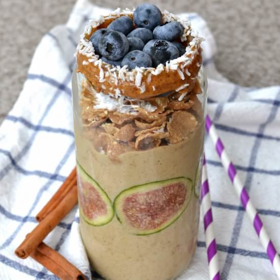 Almond Butter Fig Smoothie Parfait