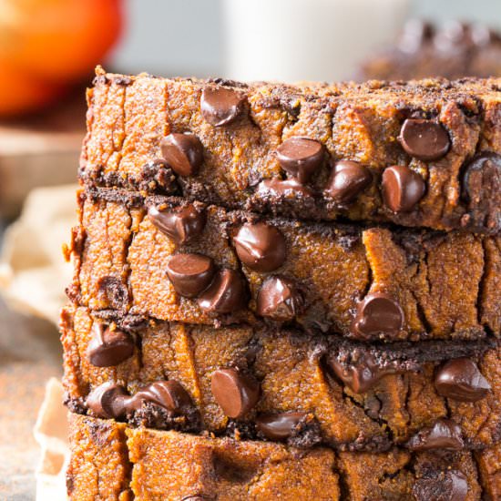 Pumpkin Chocolate Chip Bread