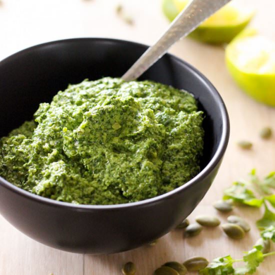 Super Easy Cilantro Pesto